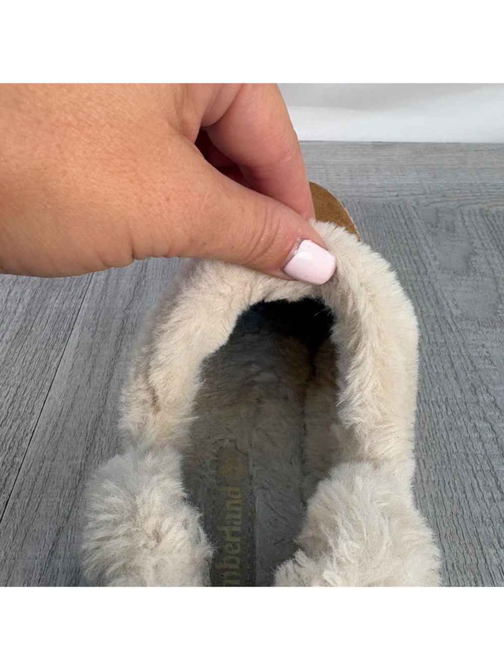 Vintage Timberland Mukluks Size 7.5 Suede Shearling Slip-On Shoes - Picture 11 of 13